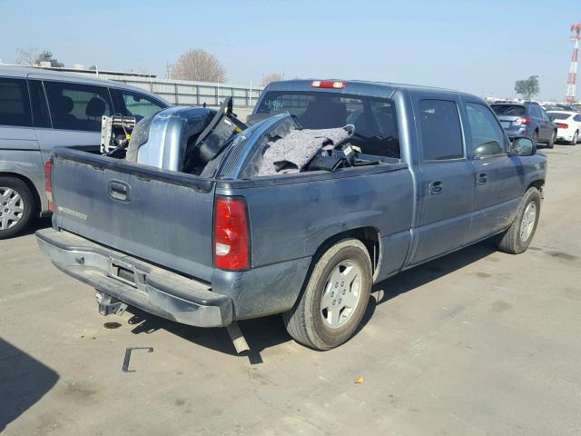 2GCEC13T261156739 - 2006 CHEVROLET SILVERADO BLUE photo 4