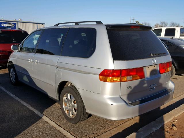 5FNRL18022B033594 - 2002 HONDA ODYSSEY EX SILVER photo 3