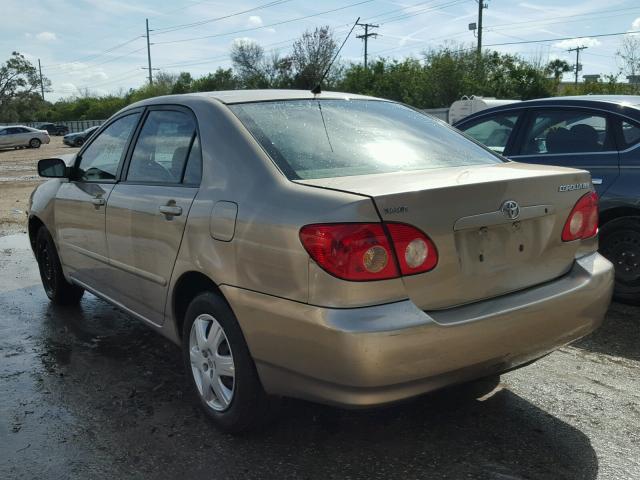 1NXBR32E97Z836140 - 2007 TOYOTA COROLLA CE GOLD photo 3