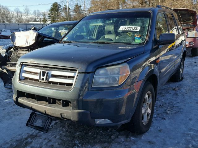 2HKYF185X6H514439 - 2006 HONDA PILOT EX BLUE photo 9