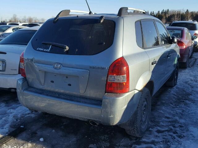 KM8JM12B55U101527 - 2005 HYUNDAI TUCSON GL BLUE photo 4