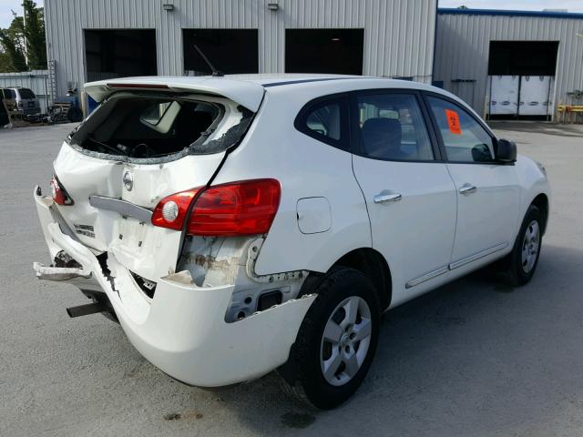 JN8AS5MT6DW544834 - 2013 NISSAN ROGUE S WHITE photo 4