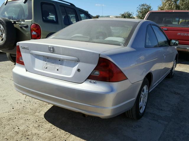 1HGEM22662L062920 - 2002 HONDA CIVIC LX SILVER photo 4