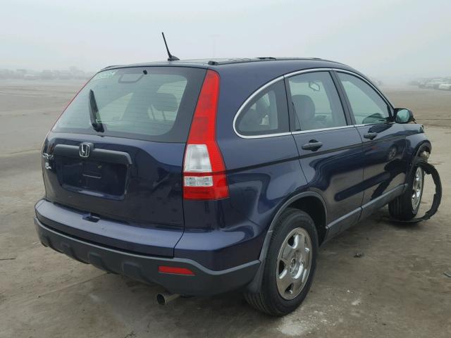 5J6RE38329L030616 - 2009 HONDA CR-V LX BLUE photo 4