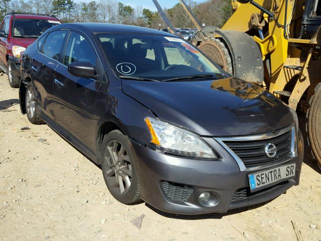 3N1AB7AP0DL563144 - 2013 NISSAN SENTRA S GRAY photo 1