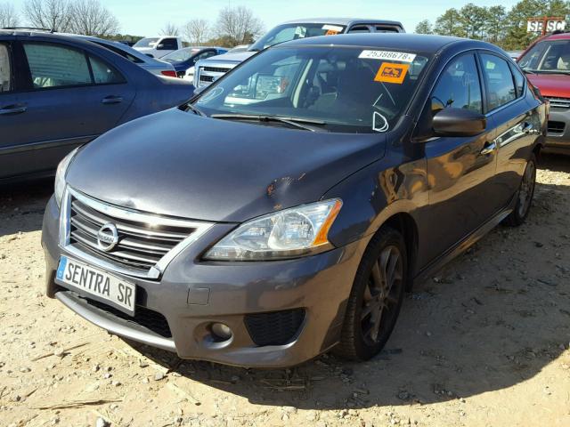 3N1AB7AP0DL563144 - 2013 NISSAN SENTRA S GRAY photo 2