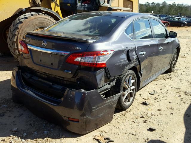 3N1AB7AP0DL563144 - 2013 NISSAN SENTRA S GRAY photo 4