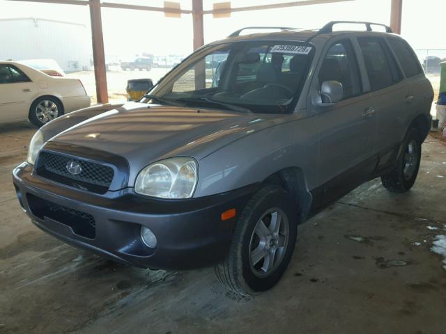 KM8SC73E64U701619 - 2004 HYUNDAI SANTA FE G GRAY photo 2