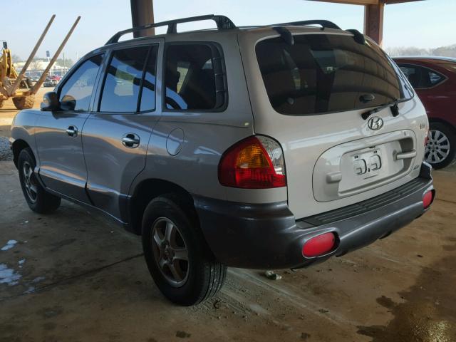 KM8SC73E64U701619 - 2004 HYUNDAI SANTA FE G GRAY photo 3