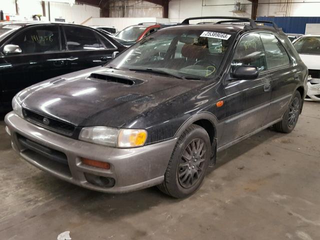 JF1GF4856WG814759 - 1998 SUBARU IMPREZA OU BLACK photo 2