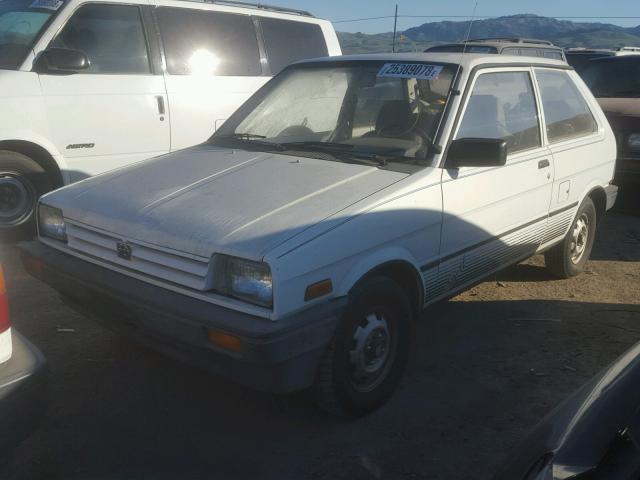 JF1KA72A5JB706879 - 1988 SUBARU JUSTY DL WHITE photo 2