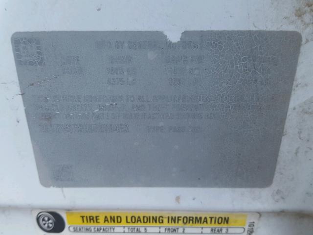 1G1ZH57899E238453 - 2009 CHEVROLET MALIBU 1LT თეთრი ფოტო 10