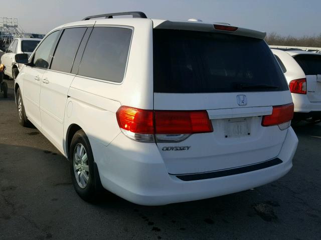 5FNRL3H76AB027045 - 2010 HONDA ODYSSEY EX WHITE photo 3