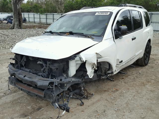 5N1BA08D58N630796 - 2008 NISSAN ARMADA SE WHITE photo 2