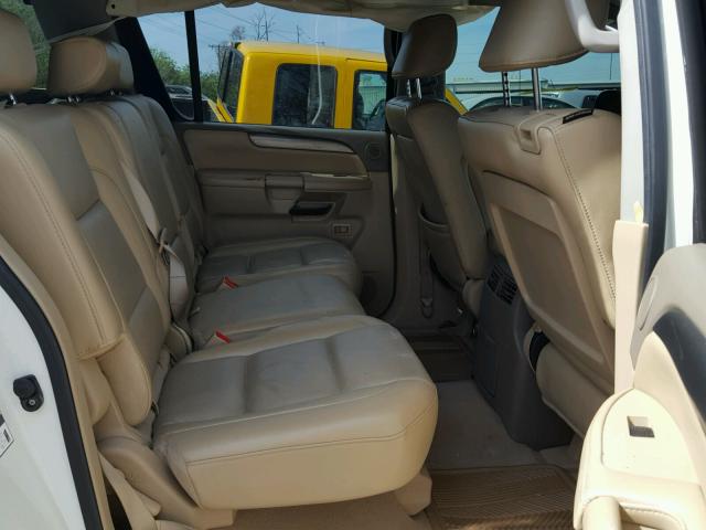 5N1BA08D58N630796 - 2008 NISSAN ARMADA SE WHITE photo 6