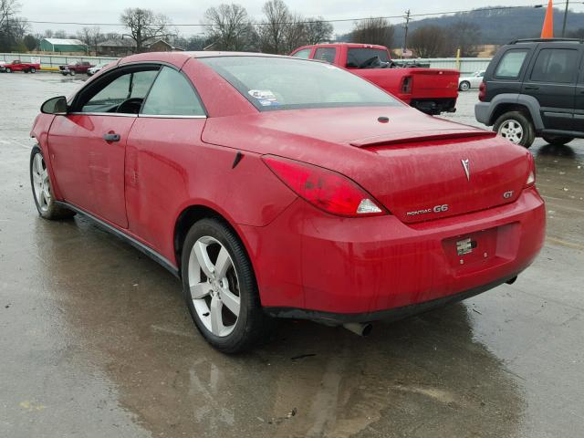 1G2ZH361774230434 - 2007 PONTIAC G6 GT RED photo 3