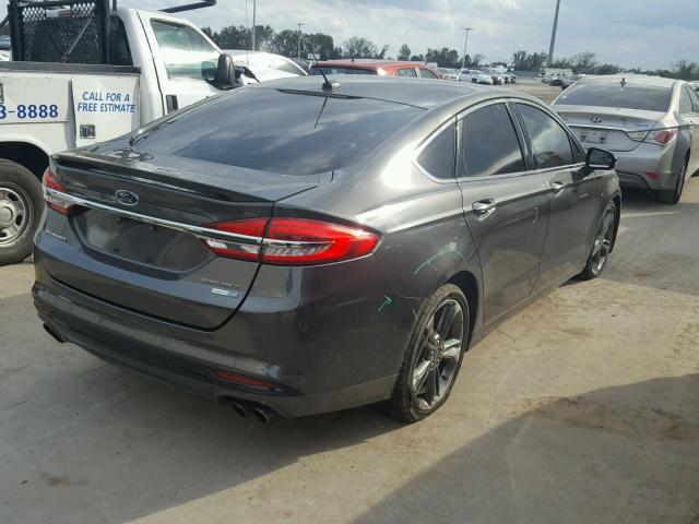 3FA6P0VP9HR346982 - 2017 FORD FUSION SPO GRAY photo 4