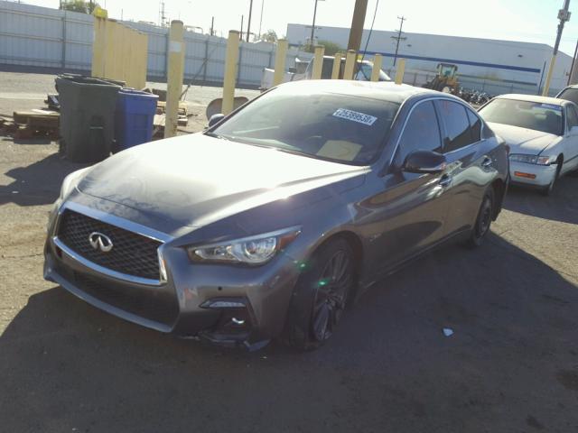 JN1FV7AP5JM460655 - 2018 INFINITI Q50 RED SP GRAY photo 2