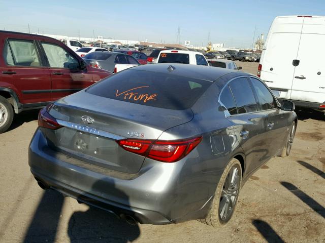 JN1FV7AP5JM460655 - 2018 INFINITI Q50 RED SP GRAY photo 4