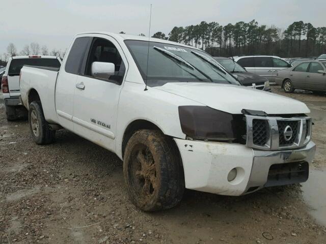 1N6BA06A55N567852 - 2005 NISSAN TITAN XE WHITE photo 1