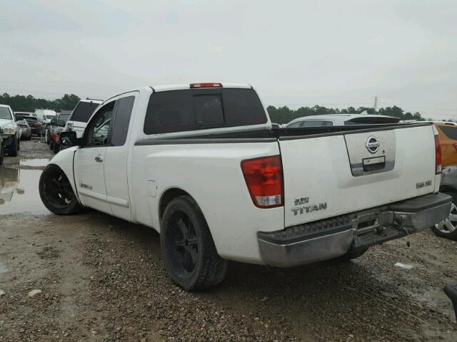 1N6BA06A55N567852 - 2005 NISSAN TITAN XE WHITE photo 3