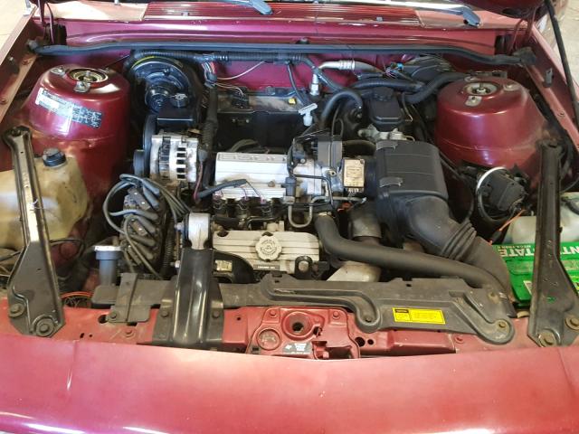 1G3AG54N5P6391642 - 1993 OLDSMOBILE CUTLASS CI MAROON photo 7