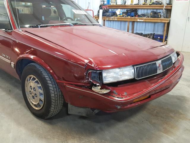 1G3AG54N5P6391642 - 1993 OLDSMOBILE CUTLASS CI MAROON photo 9