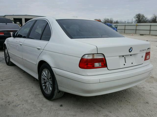 WBADT63461CF08130 - 2001 BMW 530 I AUTO WHITE photo 3