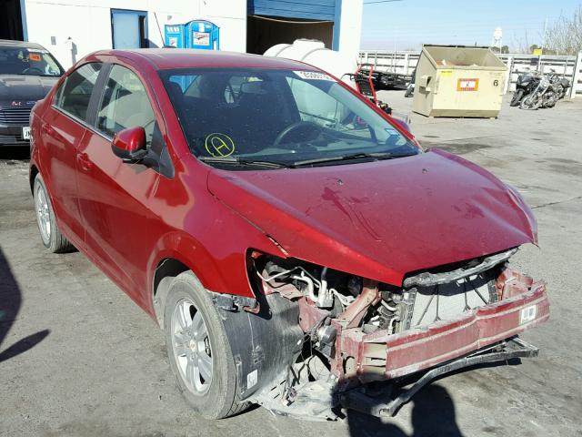 1G1JC5SH7G4177166 - 2016 CHEVROLET SONIC LT RED photo 1