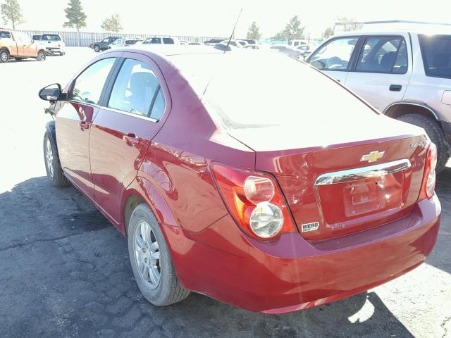 1G1JC5SH7G4177166 - 2016 CHEVROLET SONIC LT RED photo 3