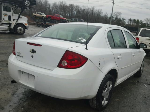 1G1AK55F077104930 - 2007 CHEVROLET COBALT LS WHITE photo 4