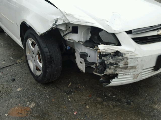 1G1AK55F077104930 - 2007 CHEVROLET COBALT LS WHITE photo 9