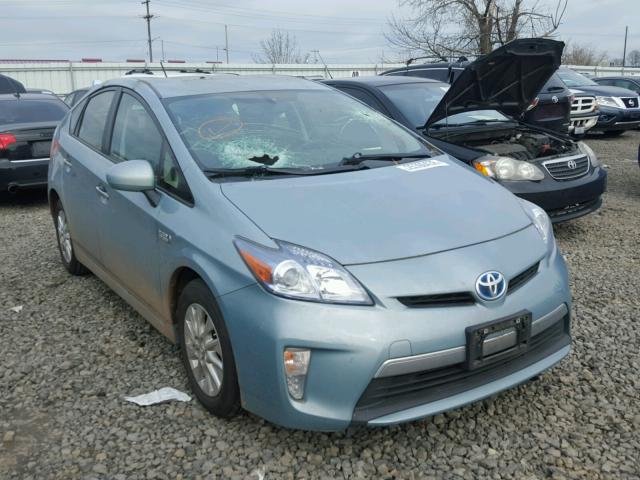 JTDKN3DP8C3027954 - 2012 TOYOTA PRIUS PLUG BLUE photo 1