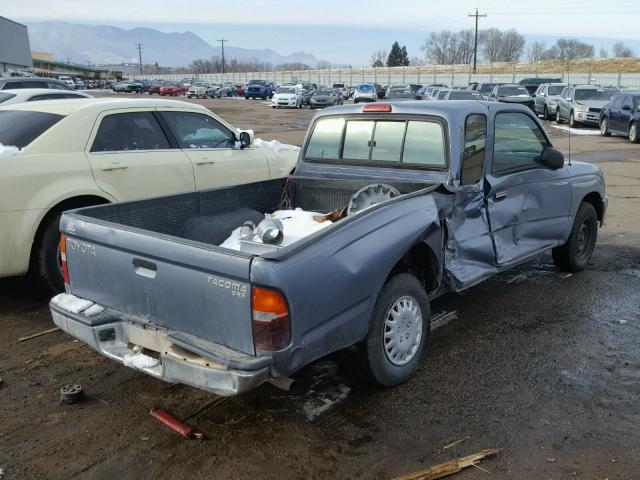 4TAVL52N6WZ007263 - 1998 TOYOTA TACOMA XTR BLUE photo 4