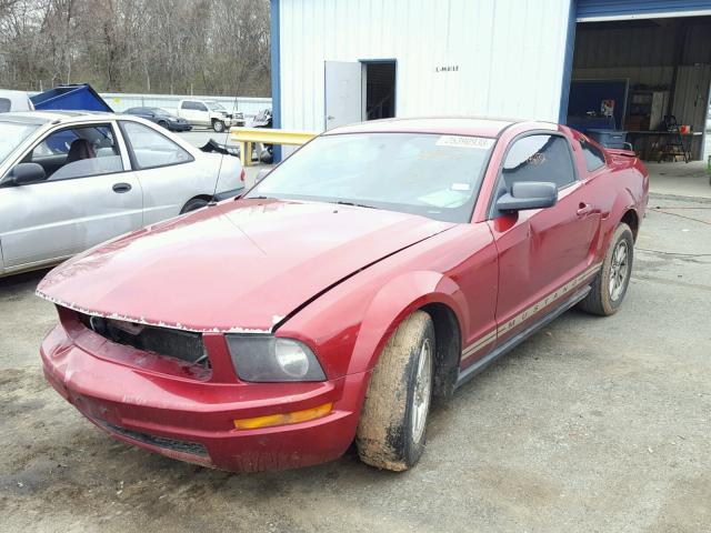 1ZVHT80N975329133 - 2007 FORD MUSTANG RED photo 2