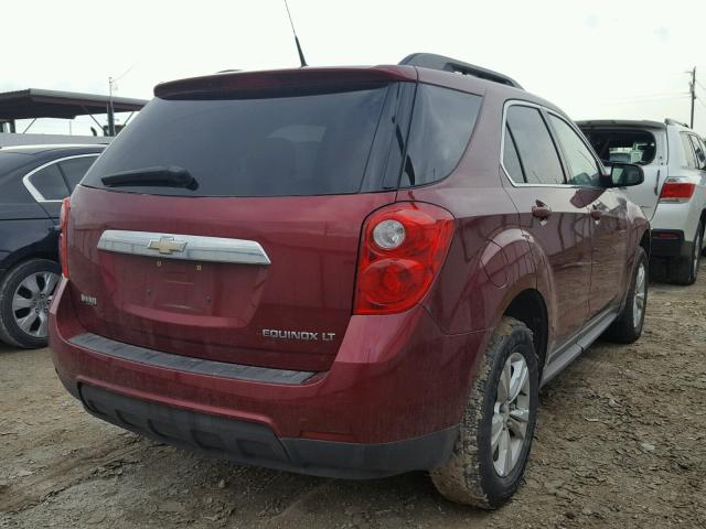 2CNALDEWXA6332094 - 2010 CHEVROLET EQUINOX LT RED photo 4