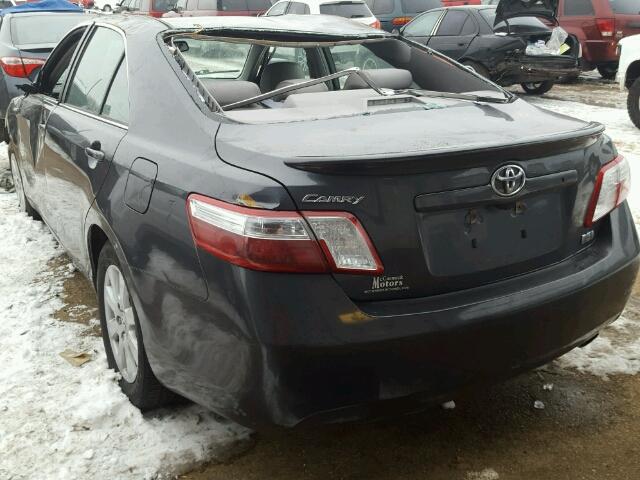 4T1BB46K58U048838 - 2008 TOYOTA CAMRY HYBR GRAY photo 3