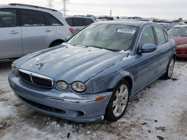 SAJEA51C23WC92409 - 2003 JAGUAR X-TYPE 3.0 BLUE photo 2