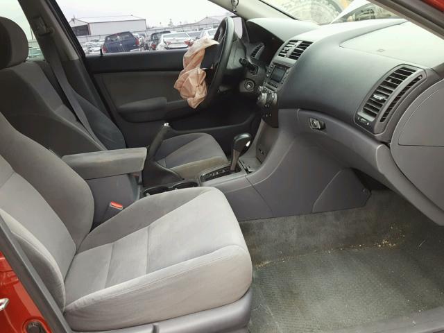 1HGCM56717A127557 - 2007 HONDA ACCORD EX RED photo 5