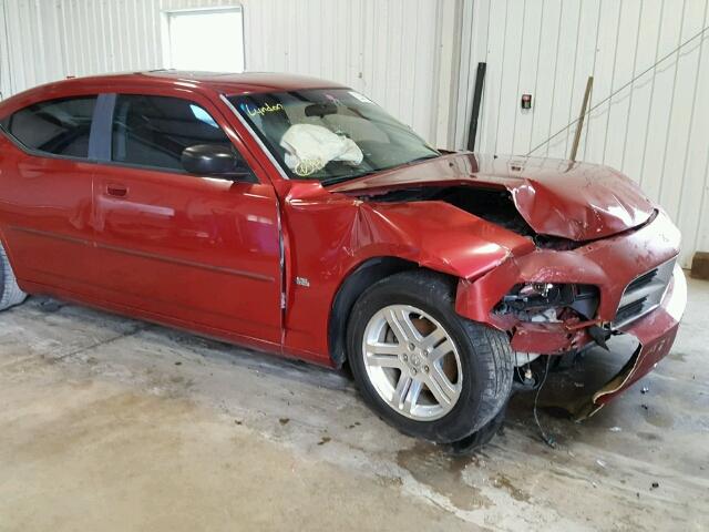 2B3KA43G37H601934 - 2007 DODGE CHARGER SE RED photo 9