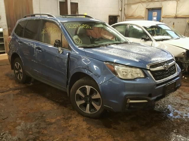 JF2SJAGC8HH523731 - 2017 SUBARU FORESTER 2 BLUE photo 1