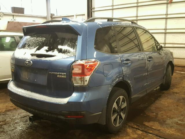 JF2SJAGC8HH523731 - 2017 SUBARU FORESTER 2 BLUE photo 4