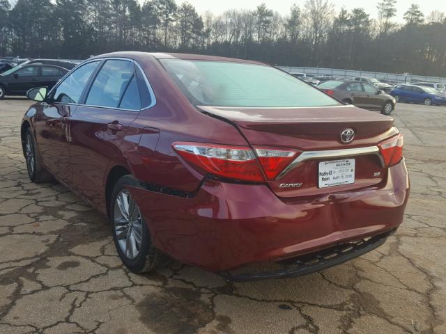 4T1BF1FK9FU879730 - 2015 TOYOTA CAMRY LE RED photo 3