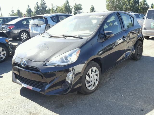 JTDKDTB36F1101715 - 2015 TOYOTA PRIUS C BLACK photo 2