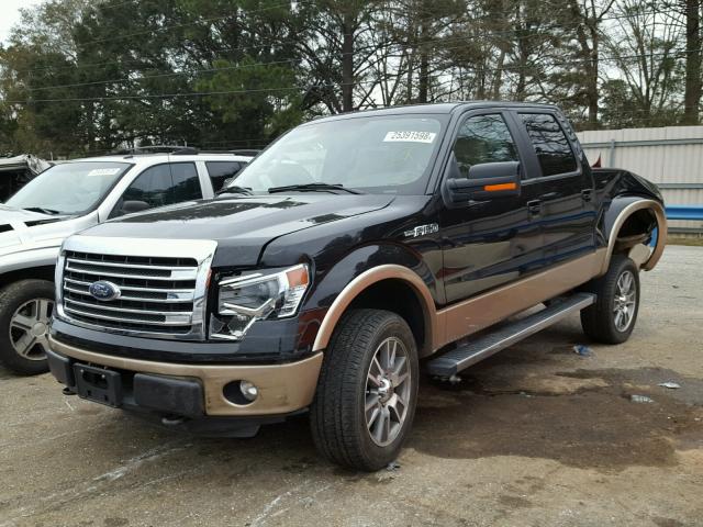 1FTFW1EF5EKF16202 - 2014 FORD F150 SUPER BLACK photo 2