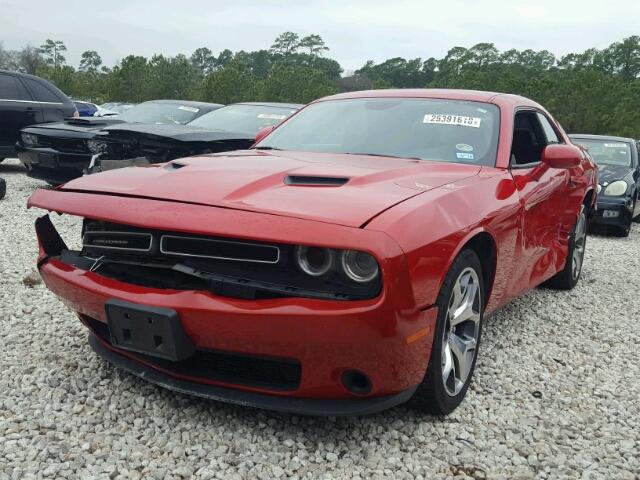 2C3CDZBG9FH711575 - 2015 DODGE CHALLENGER RED photo 2