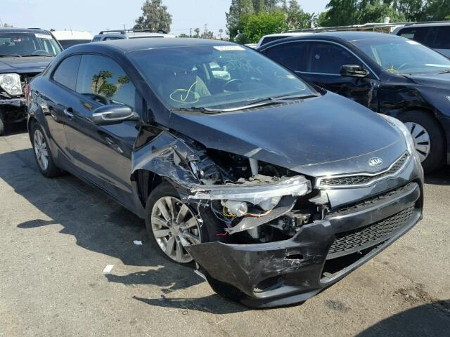 KNAFX6A8XF5403585 - 2015 KIA FORTE EX BLACK photo 1