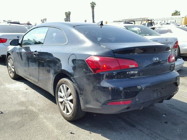 KNAFX6A8XF5403585 - 2015 KIA FORTE EX BLACK photo 3