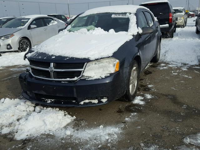 1B3LC56K08N140110 - 2008 DODGE AVENGER SX SILVER photo 2