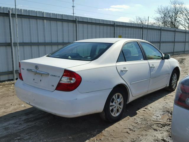 4T1BF32K24U064266 - 2004 TOYOTA CAMRY LE WHITE photo 4